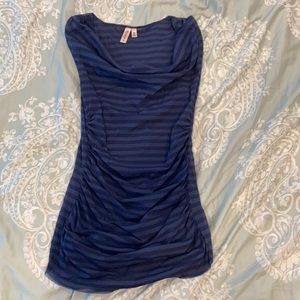 Cowl Neck Ruched Sleeveless Top